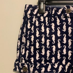 Seahorse Print Shorts